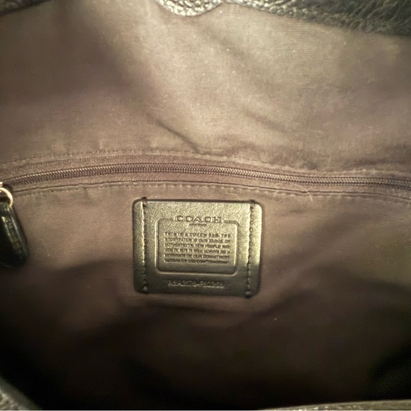 Coach Lexy Black Pebble Leather shoulder bag - Large - Picture 5 of 5